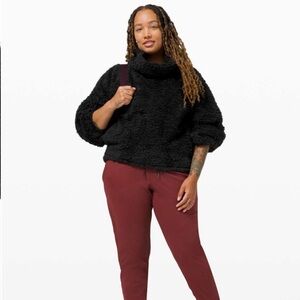 Lululemon Warm Restore Sherpa Pullover Black XS/S